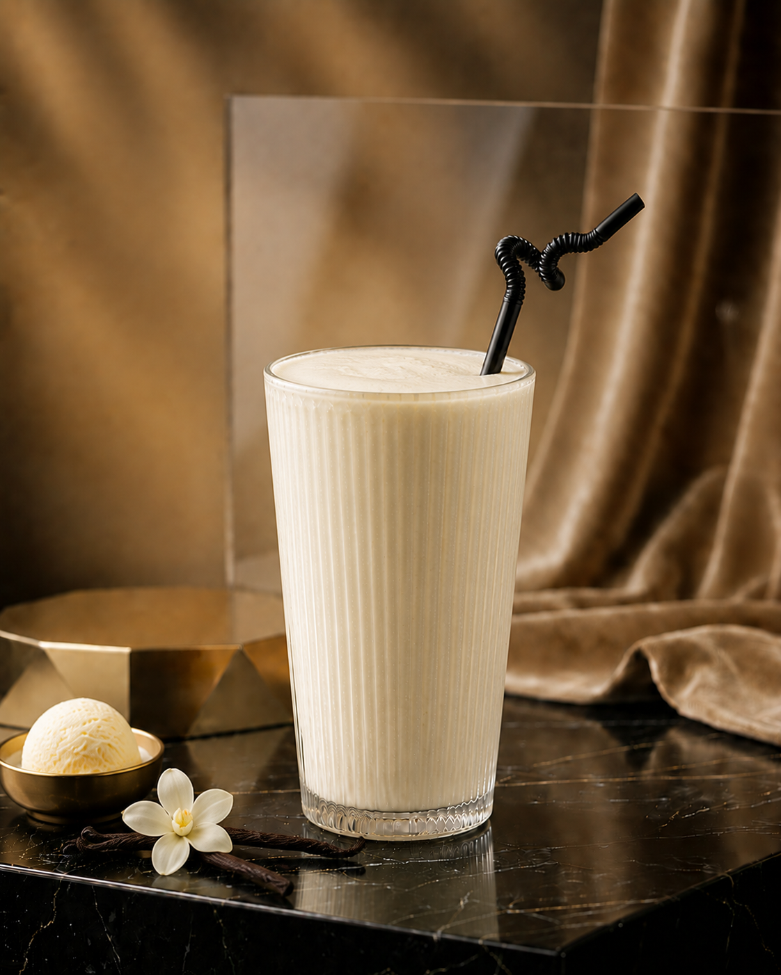 نٌص ميلك شيك فانيلا